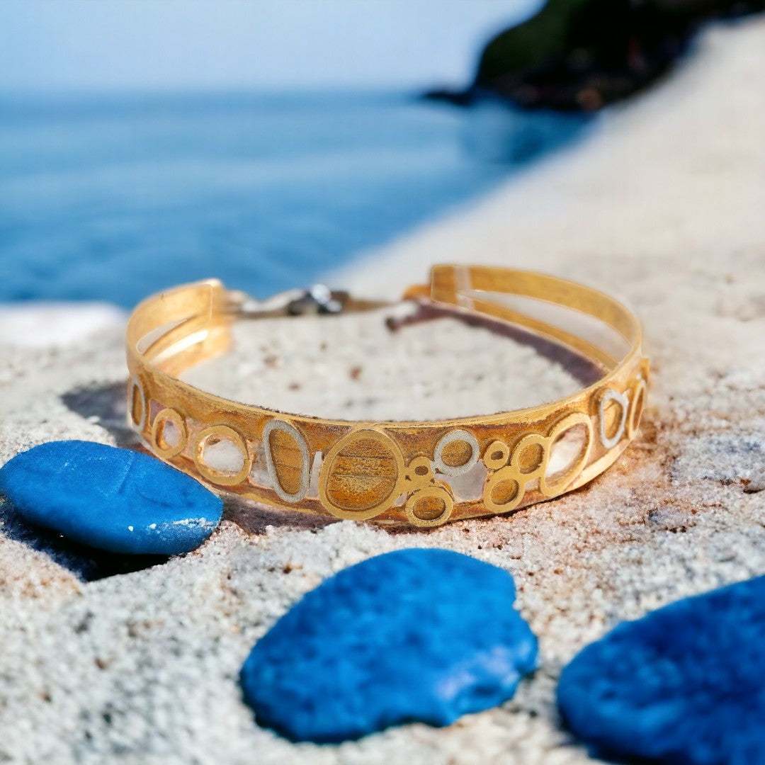 Silver Bracelet with a Gold plated finish