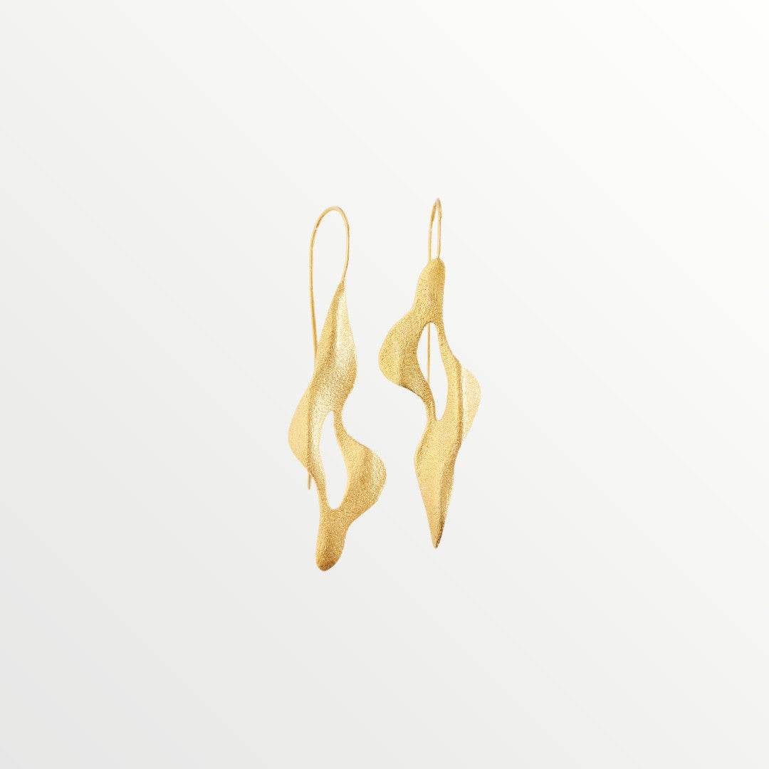 Silver Earrings with Gold plated finish - Jouly K