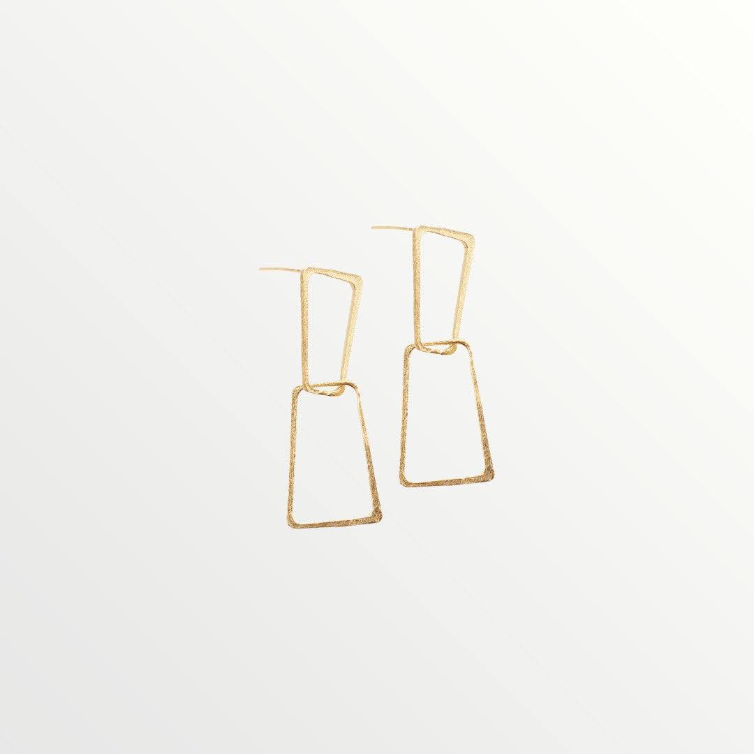 Silver Earrings with a Gold plated finish - Jouly K