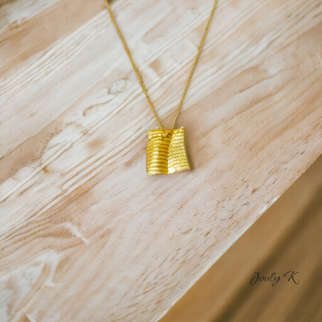 Silver Necklace with a Gold plated finish