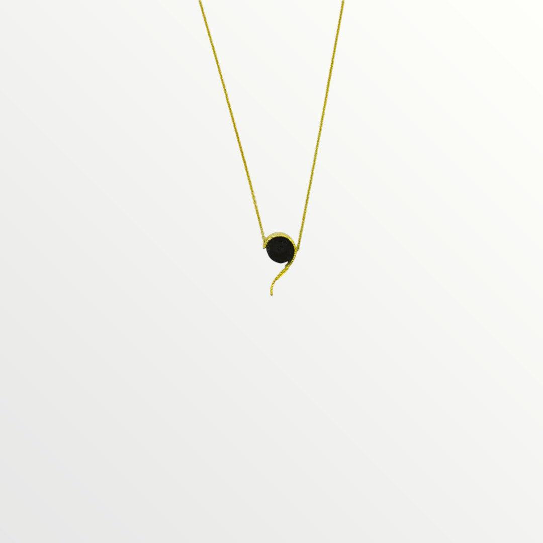 Silver Necklace with a Gold plated finish - Jouly K