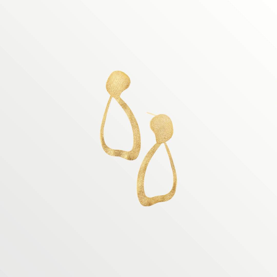 Silver Earrings with Gold plated finish - Jouly K