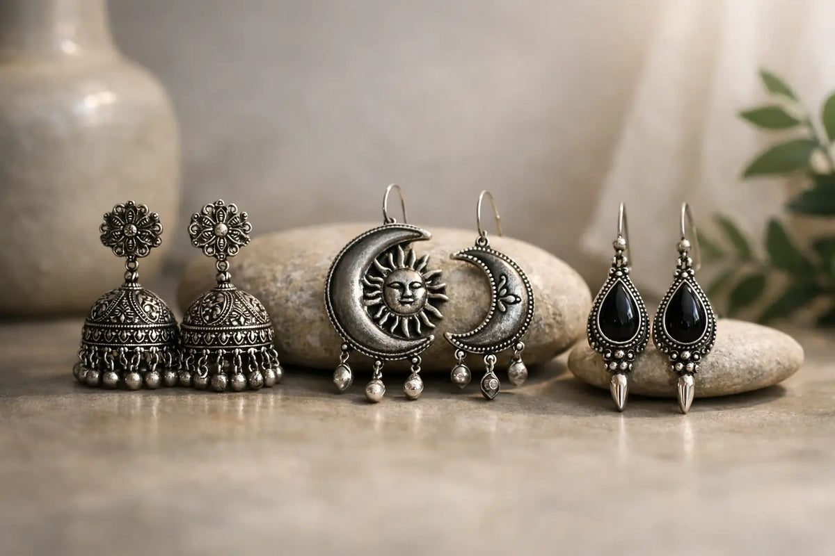 Best Oxidised Silver Earrings for Every Mood