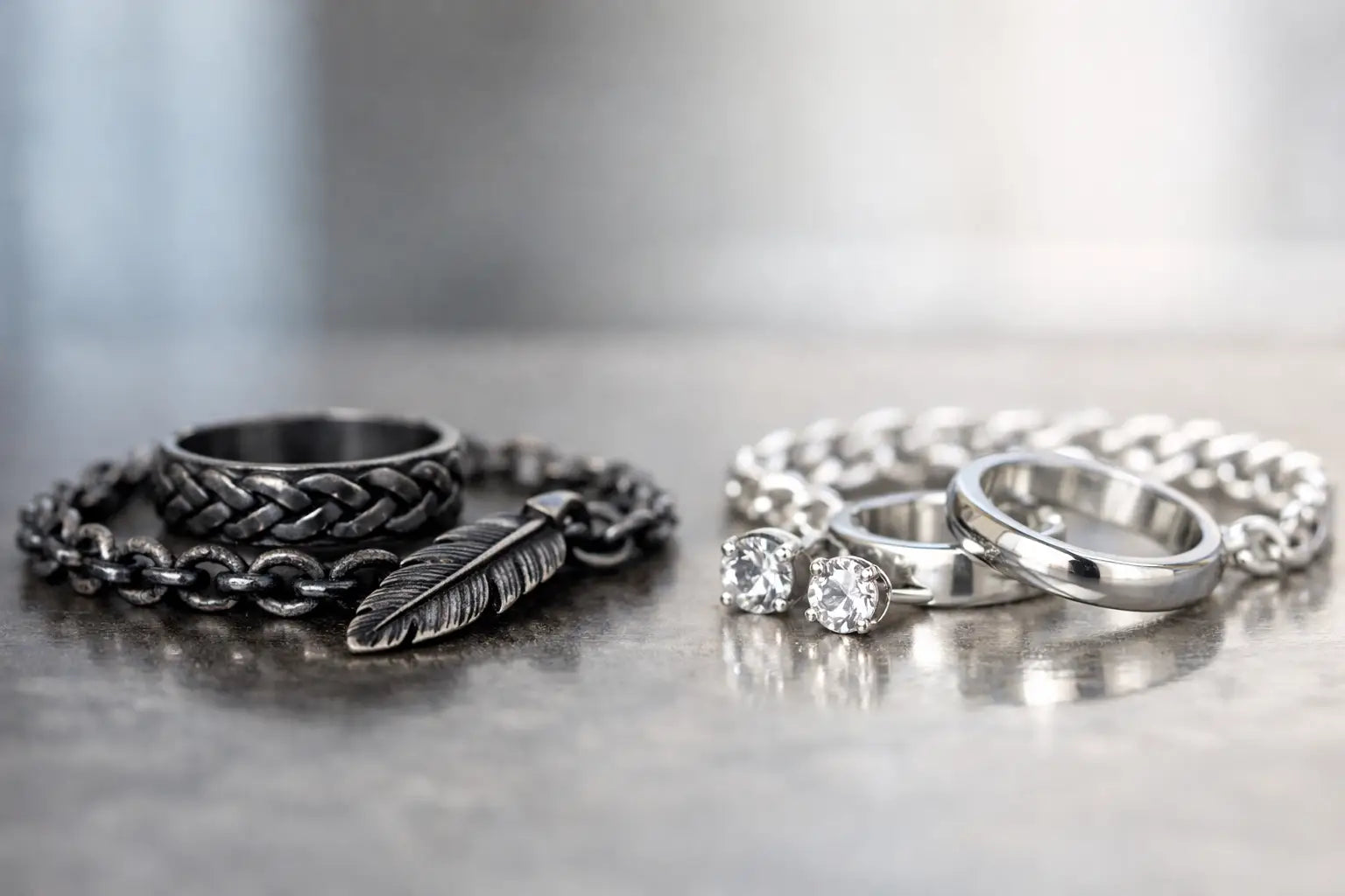 Oxidised Silver vs Sterling Silver