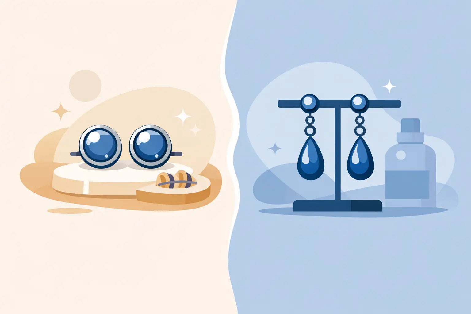 Stud Earrings vs Drop Earrings