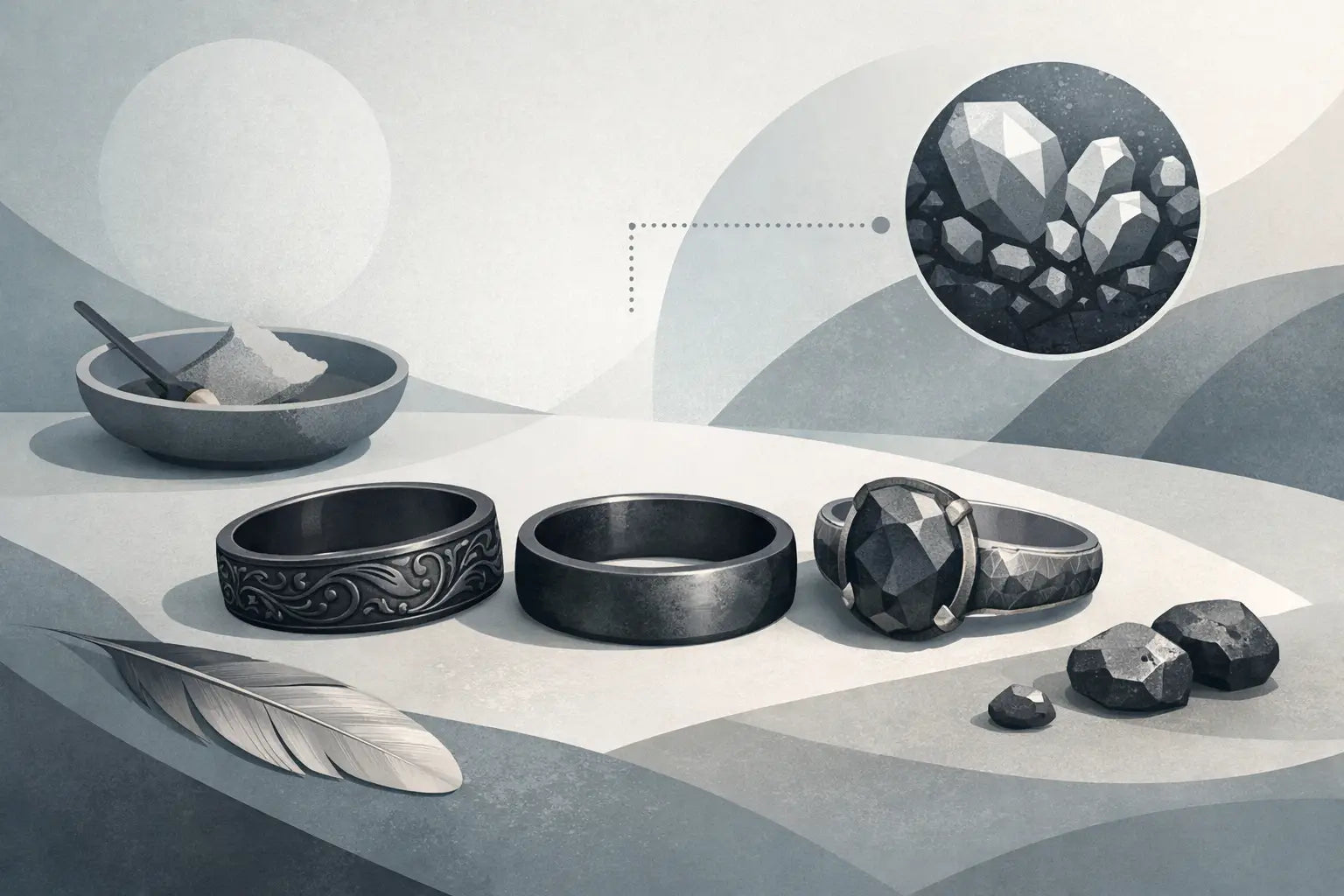 A Guide to Oxidised Silver Finishes
