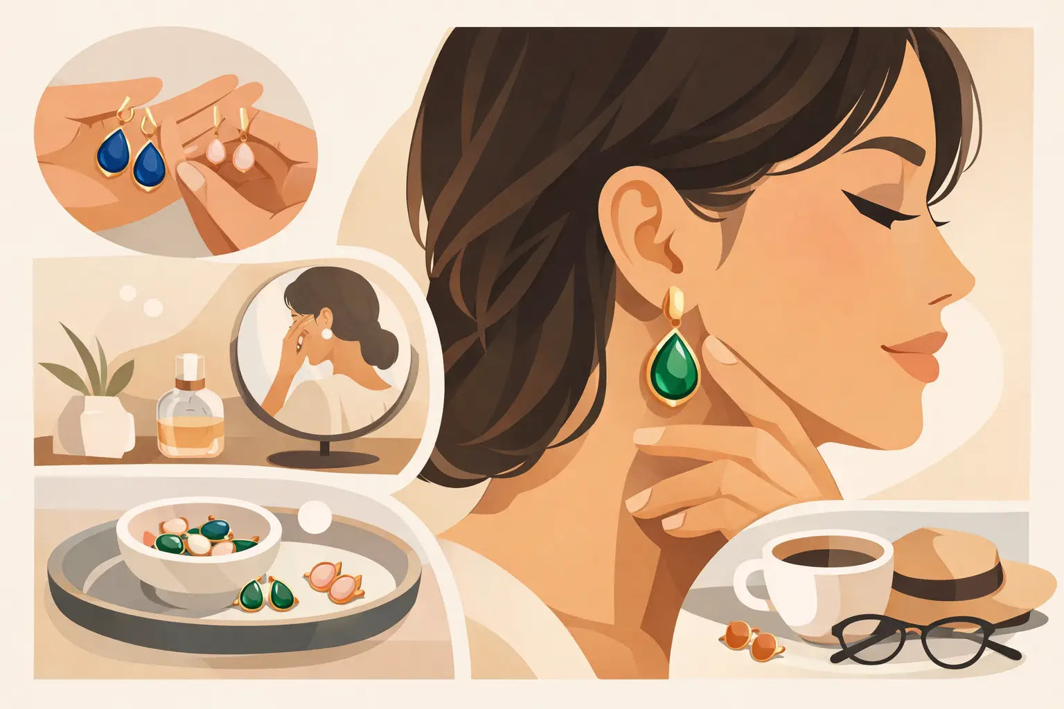 How to Wear Gemstone Earrings Daily