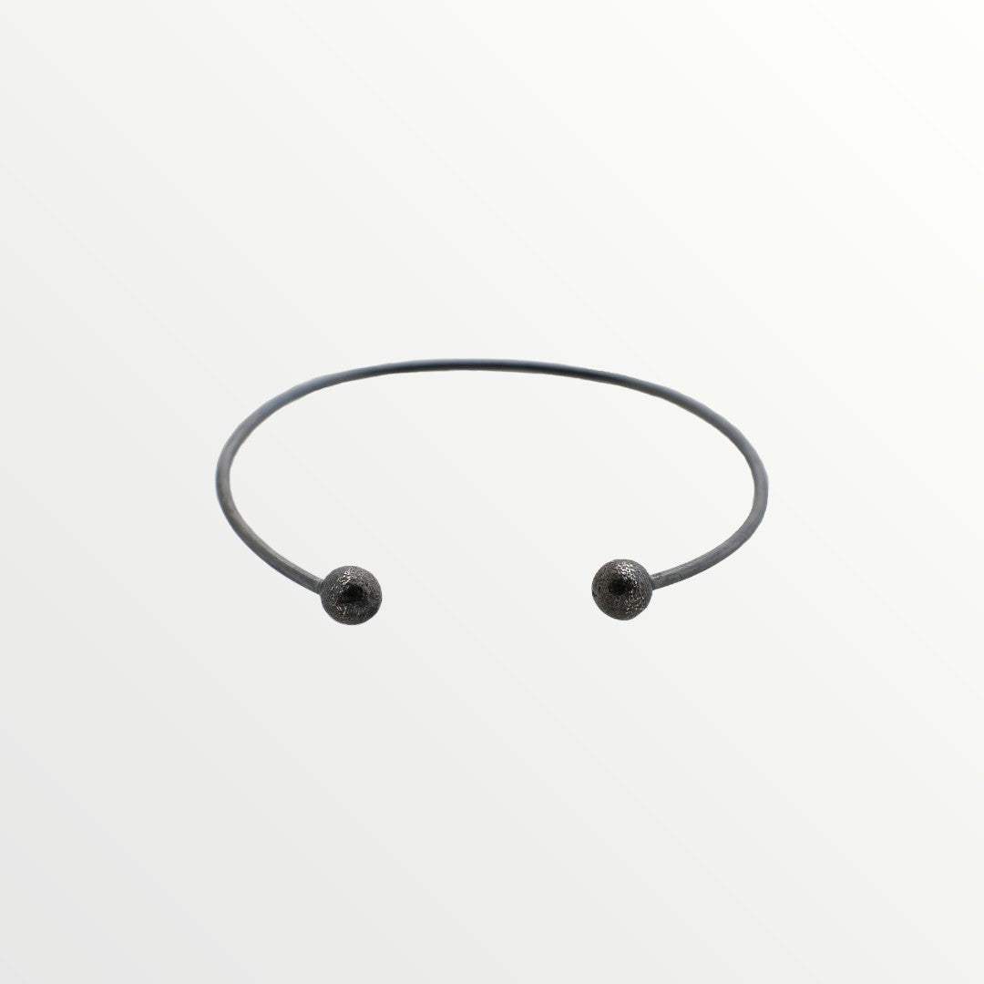 Silver Bracelet with an Oxidized finish