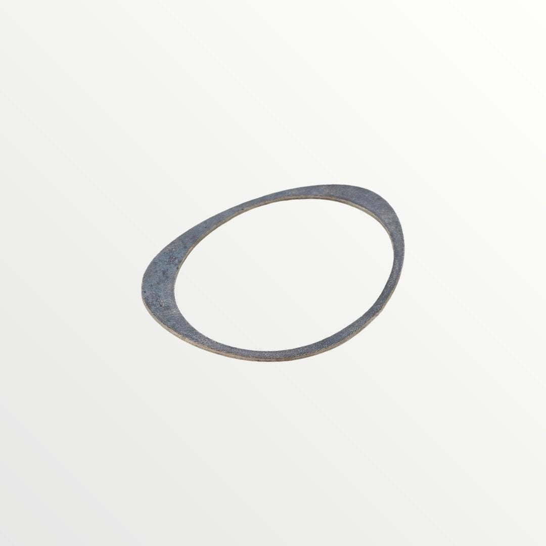 Jouly K handmade oxidized silver 925 bracelet with a unique oval shape and rustic vintage vibe.